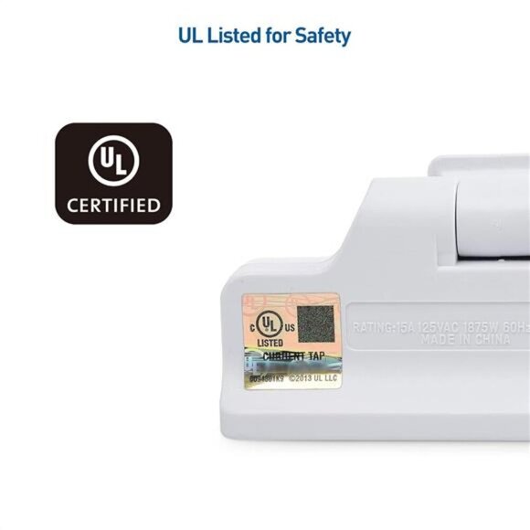 Cable Matters 2-Pack 3 Outlet Grounded 180 Degree Swivel Wall Tap in White - Picture 2 of 8